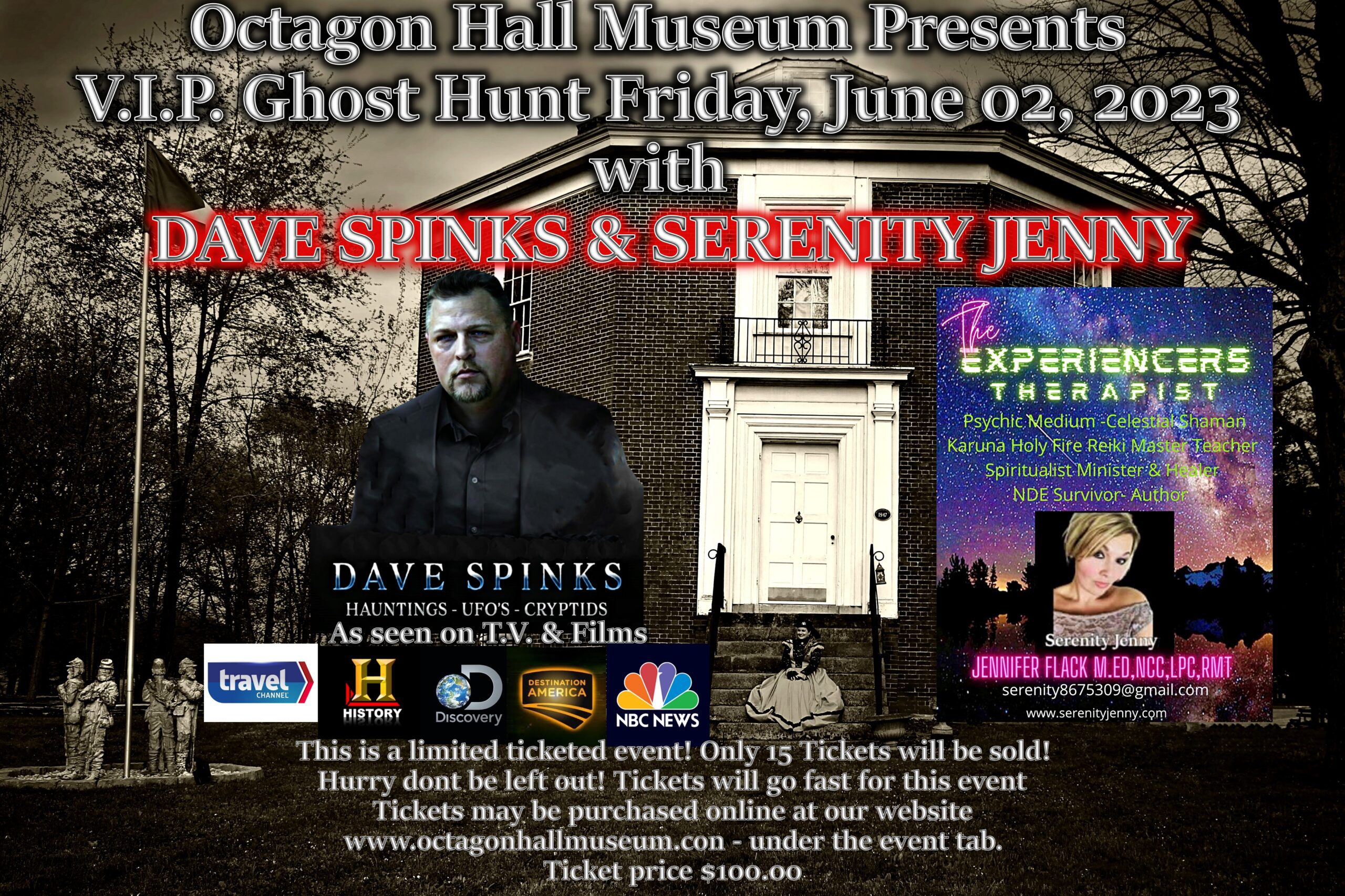VIP ghost hunt Friday event